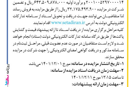 ۳۷۴۲ مزایده – شهرداری بجنورد – فروش کشتارگاه