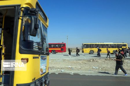 خدمت‌رسانی ۷ هزار دستگاه اتوبوس به زائران اربعین