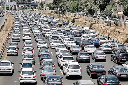 تردد بیش از ۴ میلیون خودرو‌‌ در تهران