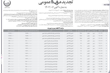 ۴۰۰۹ مزایده – شرکت آب و فاضلاب جنوبغربی استان تهران – فروش زمین