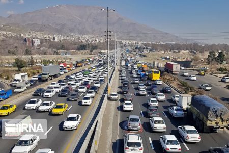 تردد ۷۰ میلیون وسیله نقلیه جاده‌ای در تیرماه