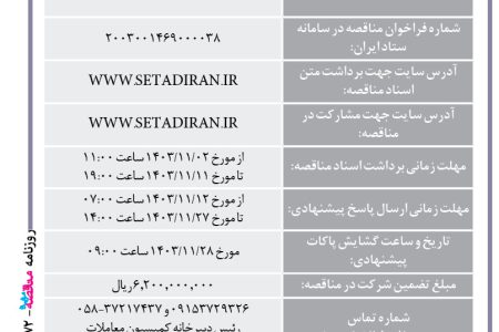 ۴۲۷۲ مناقصه – مجتمع صنعتی اسفراین – خرید ۸۰۰ تن کک صنعتی گرانوله