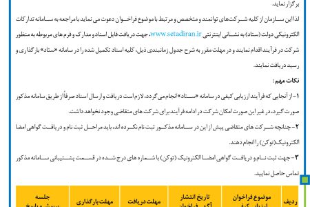 ۴۳۴۸ مناقصه – سازمان بنادرو دريانوردی – تامین، تجهیز و راه اندازی سایت های AIS