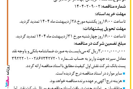 ۴۳۵۰ مناقصه – شرکت نقش اول کیفیت (ناک) – خرید فن جهت مراکز مخابراتی