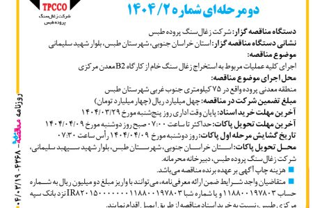 ۴۳۶۸ مناقصه – پتروشیمی فن آوران – تامین کابل درخواست واحد برق